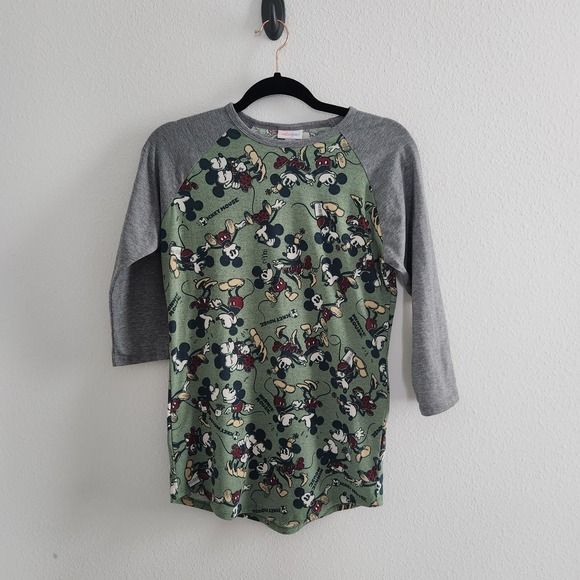 LuLaRoe Tops - Disney Mickey Minnie Mouse Randy quarter Sleeve Top size XS